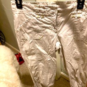 Loft drawstring pants with yellow detail size 6